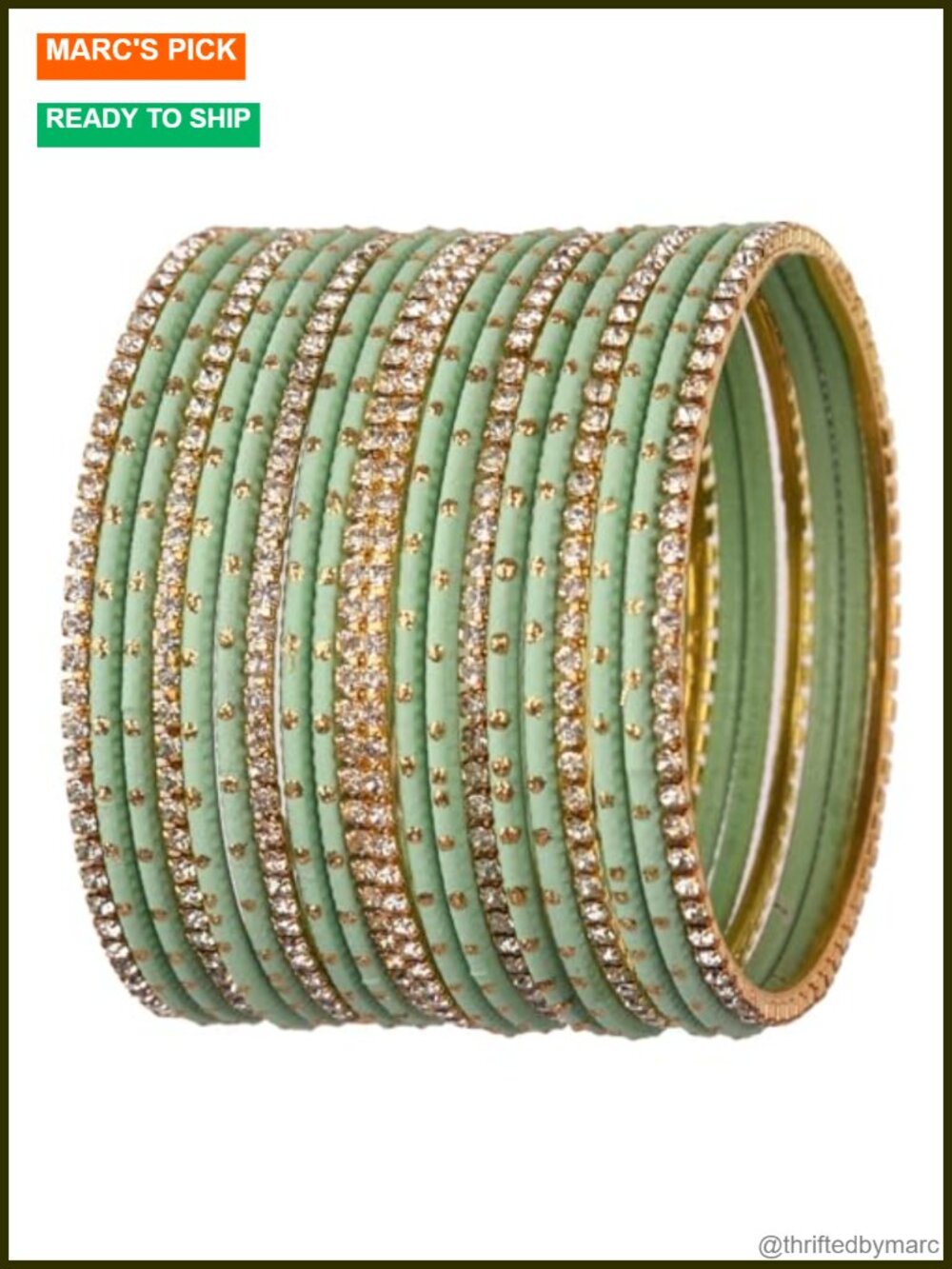 Indian Bangle Set Rhinestone CZ Plain Metal Bracelet Wedding Party Casual